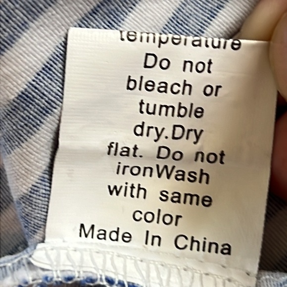 ⭐️ Blue pleated pinstripe tea length retro fit & flair sleeveless v zip back M - Picture 12 of 16